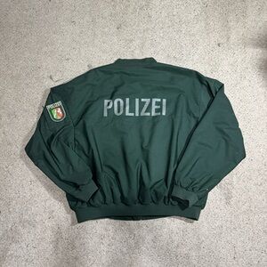 VINTAGE “Polizei” Green Bomber Jacket